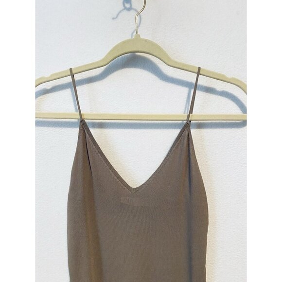 Zara Top Womens Medium Light Mink Strappy Bodysuit Soft Stretchy Boho Flirty - Picture 2 of 7